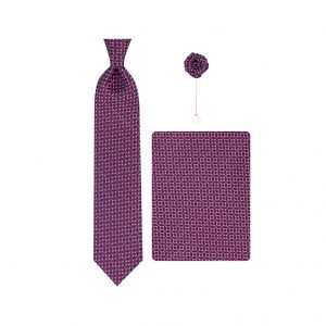 ست کراوات دستمال جیب گل کت مدل GF-TA327-BE&DB