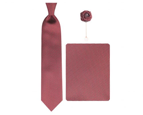 ست کراوات دستمال جیب گل کت مدل GF-PO215-BE